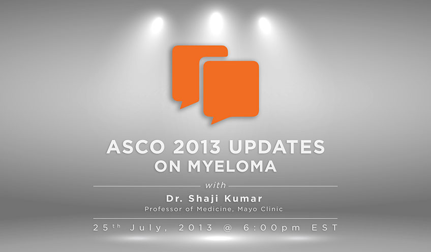 Dr. Shaji Kumar of Mayo Clinic provides ASCO 2013 Updates on myeloma