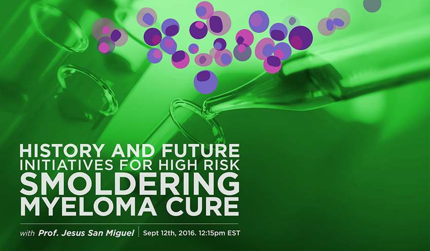 History and Future Initiatives for High Risk Smoldering Myeloma Cure